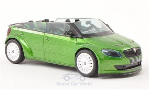 Diecast model cars Skoda Fabia 1/43 Abrex RS2000 Concept Car mit whiteen Felgen metallic green Skoda Fabia 1/43 Abrex RS2000 Concept Car mit whiteen Felgen metallic green diecast model cars