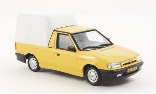 Diecast model cars Skoda Felicia 1/43 Abrex Pick-Up yellow/matt-white 1996 Skoda Felicia 1/43 Abrex Pick-Up yellow/matt-white 1996 diecast model cars