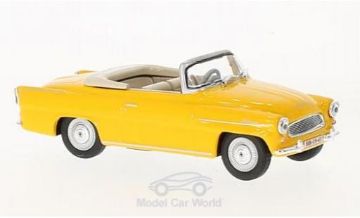 Diecast model cars Skoda Felicia 1/43 Abrex Roadster yellow 1963 Skoda Felicia 1/43 Abrex Roadster yellow 1963 diecast model cars