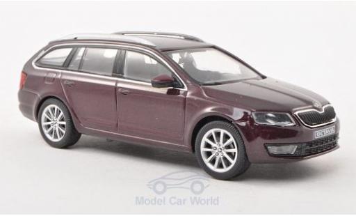 Diecast model cars Skoda Octavia Combi 1/43 Abrex III Combi metallic red 2013 Skoda Octavia Combi 1/43 Abrex III Combi metallic red 2013 diecast model cars