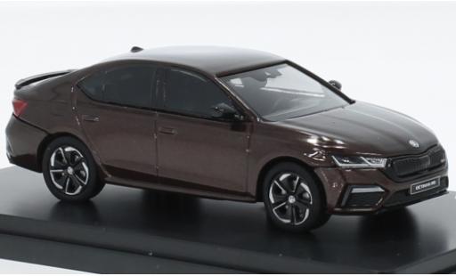 Skoda Octavia 1/43 Abrex IV RS metallise braun 2020 1:43 diecast model cars