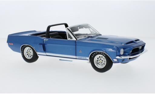 Shelby GT 500 1/18 ACME Ford Mustang Cabriolet metallise blue 1968 diecast model cars