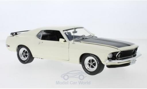 Diecast model cars Ford Mustang 1/18 ACME Boss 302 white/matt-black 1969 Ford Mustang 1/18 ACME Boss 302 white/matt-black 1969 diecast model cars