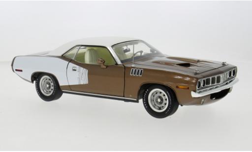 Diecast model cars Plymouth Cuda 1/18 ACME bronze/weiss 1971 1:18 Plymouth Cuda 1/18 ACME bronze/weiss 1971 1:18 diecast model cars