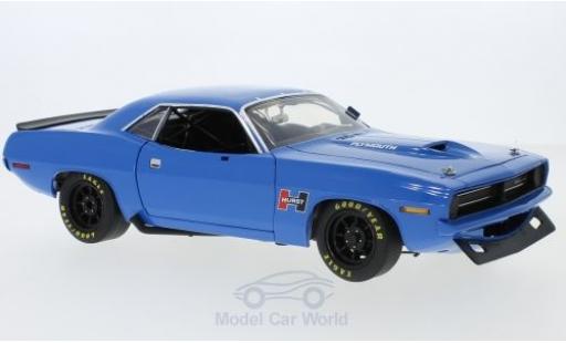 Plymouth Cuda 1970 1/18 ACME Trans Am Street Version blue 1970 diecast model cars