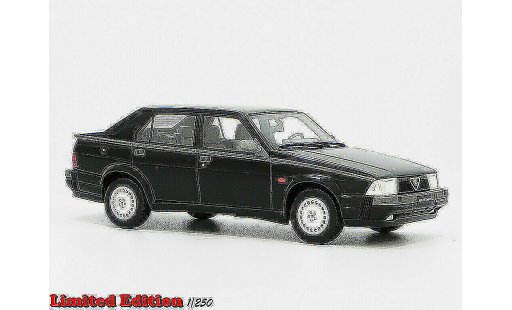 Alfa Romeo 75 turbo 1/18 Laudoracing Models 1.8 Q.V. LM087A black diecast model cars