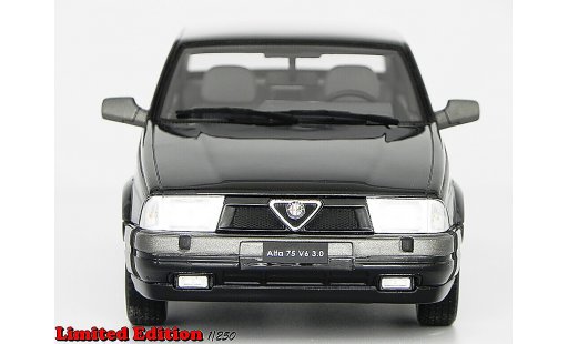 Alfa Romeo 75 3.0 v6 1/18 Laudoracing Models LM087B black diecast model cars