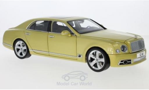 Diecast model cars Bentley Mulsanne 1/18 Almost Real Speed gold 2017 Bentley Mulsanne 1/18 Almost Real Speed gold 2017 diecast model cars