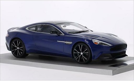 Aston Martin Vanquish coupe 1/18 Tecnomodel metallic blue diecast model cars