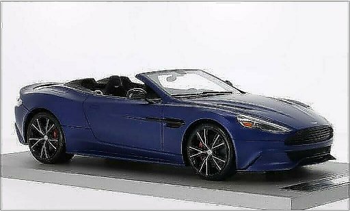 Aston Martin Vanquish volante 1/18 Tecnomodel matt-blue diecast model cars