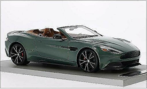 Aston Martin Vanquish volante 1/18 Tecnomodel metallic green/carbon diecast model cars