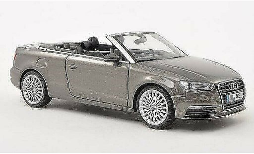 Audi A3 cabriolet 1/43 Herpa Convertible grey 2013 diecast model cars