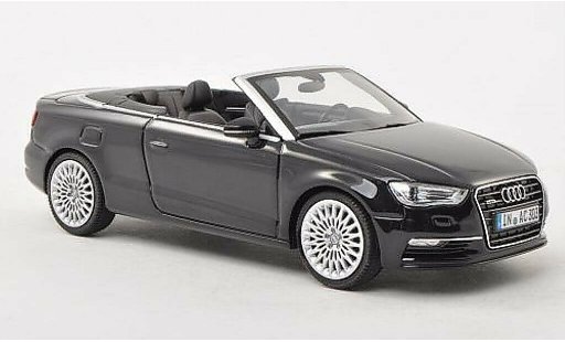 Audi A3 cabriolet 1/43 Herpa Convertible black 2013 diecast model cars
