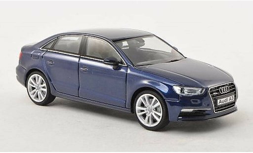 Audi A3 berline 1/43 Herpa Limousine blue diecast model cars