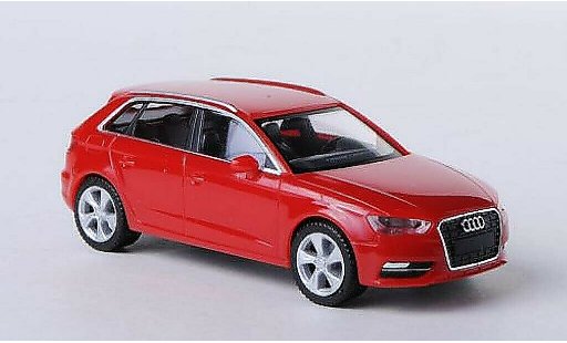 Audi A3 sportback 1/87 Herpa red diecast model cars