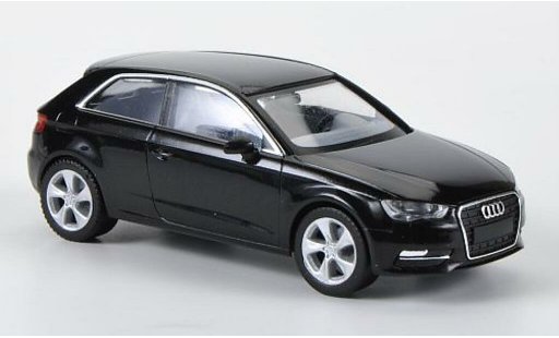 Audi A3 berline 1/87 Herpa (Typ 8V) black diecast model cars