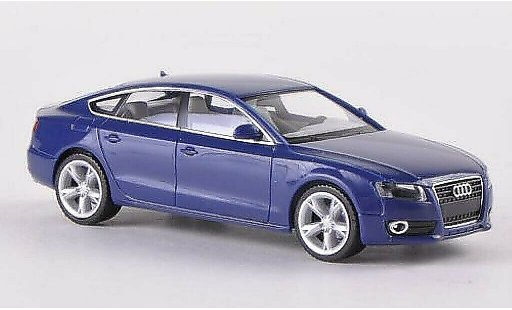 Audi A5 sportback 1/87 Herpa blue diecast model cars