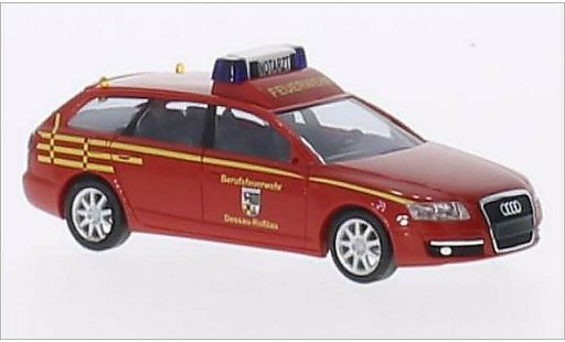 Audi A6 secours 1/87 Busch Avant Berufsfire brigade Dessau-Rosslau 2004 diecast model cars