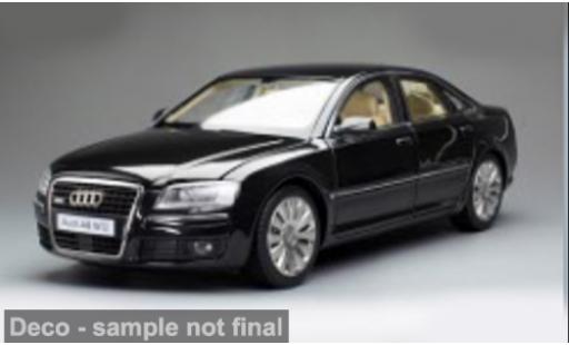 Diecast model cars Audi A8 D3 W12 schwarz 1/18 Sun Star