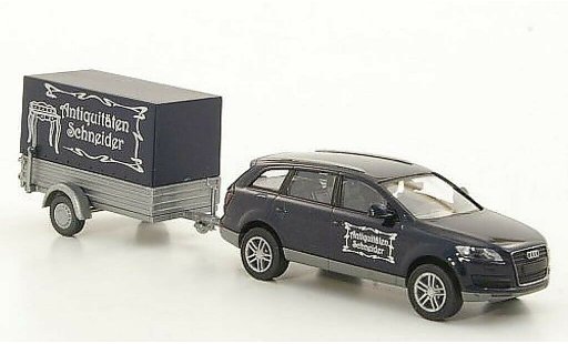 Audi Q7 suv 1/87 Wiking mit Anhanger Antiquitaten Schneider diecast model cars
