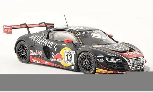Audi R8 lms 1/43 Spark Ultra No.13 Battlefield 4 24h of Spa 2013 /M.Fassler diecast model cars