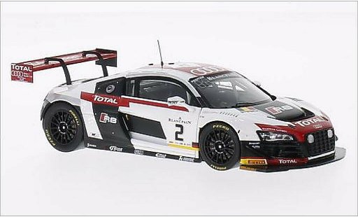 Audi R8 lms 1/43 Spark Ultra No.2 Belgian Club Team 24h Spa 2014 /B.Treluyer diecast model cars