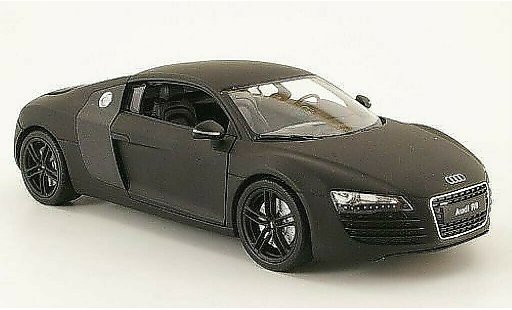 Audi R8 coupe 1/24 Welly matt-black diecast model cars
