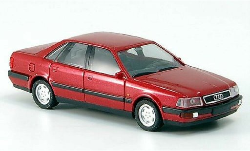 Audi V8 berline 1/87 Herpa red diecast model cars
