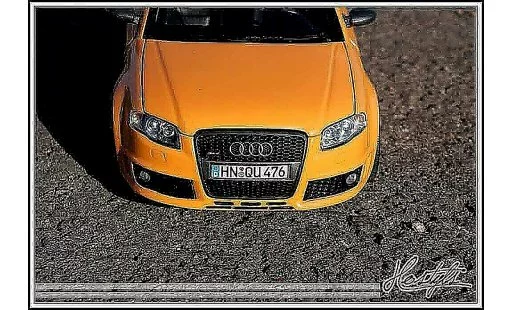 Audi RS4 avant 1/18 Minichamps orange papaye diecast model cars