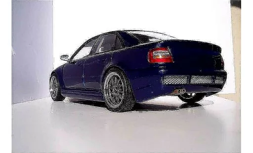Audi S4 berline 1/18 Ut Models kit rs4 blue jantes kinesis diecast model cars