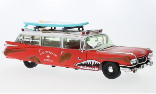 Diecast model cars Cadillac Eldorado 1/18 Auto World Ambulance Surf Shark 1959 Cadillac Eldorado 1/18 Auto World Ambulance Surf Shark 1959 diecast model cars