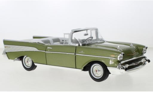Diecast model cars Chevrolet Bel Air 1/18 Auto World Convertible metallise green 1957 Chevrolet Bel Air 1/18 Auto World Convertible metallise green 1957 diecast model cars