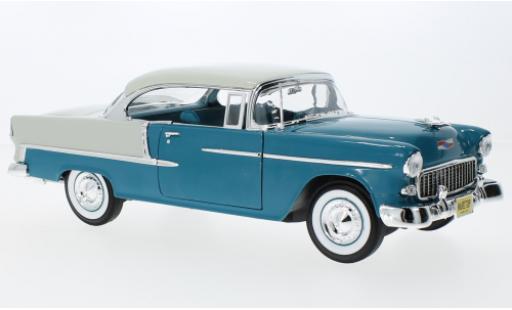 Diecast model cars Chevrolet Bel Air 1/18 Auto World Bel air Hardtop blue/beige 1955 Chevrolet Bel Air 1/18 Auto World Bel air Hardtop blue/beige 1955 diecast model cars