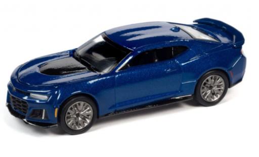 Diecast model cars Chevrolet Camaro 1/64 Auto World ZL1 metallise blue 2018 Chevrolet Camaro 1/64 Auto World ZL1 metallise blue 2018 diecast model cars