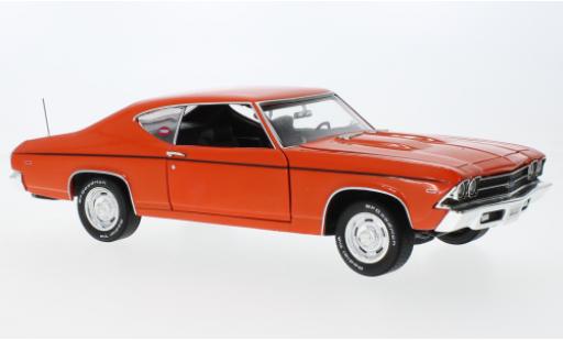 Diecast model cars Chevrolet Chevelle 1/18 Auto World Nickey orange 1969 Chevrolet Chevelle 1/18 Auto World Nickey orange 1969 diecast model cars