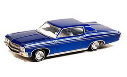 Diecast model cars Chevrolet Impala 1/64 Auto World Sport Coupe metallise blue 1970 Chevrolet Impala 1/64 Auto World Sport Coupe metallise blue 1970 diecast model cars