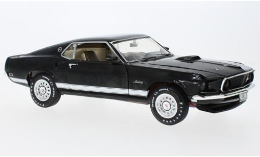 Diecast model cars Ford Mustang 1/18 Auto World GT black 1969 Ford Mustang 1/18 Auto World GT black 1969 diecast model cars