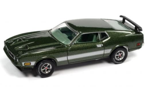 Diecast model cars Ford Mustang 1/64 Auto World Mach 1 metallise green 1973 Ford Mustang 1/64 Auto World Mach 1 metallise green 1973 diecast model cars