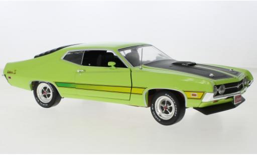 Diecast model cars Ford Torino 1/18 Auto World Cobra green/black 1971 Ford Torino 1/18 Auto World Cobra green/black 1971 diecast model cars