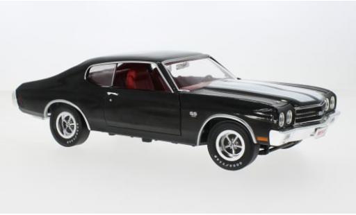 Chevrolet Chevelle 1/18 Auto World SS schwarz/weiss 1970 1:18 diecast model cars