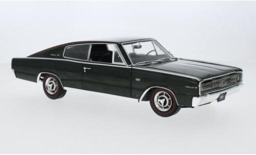 Dodge Charger 1/18 Auto World metallise gr&uuml;n/schwarz 1966 1:18 diecast model cars