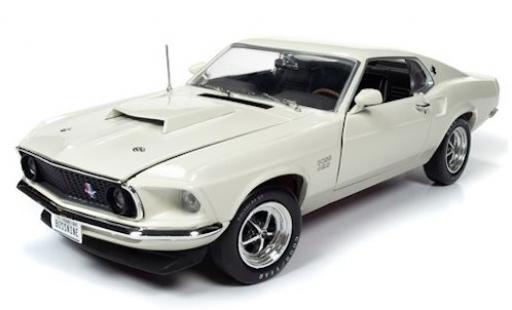 Diecast model cars Ford Mustang 1/18 Auto World Boss 429 white 1969 Ford Mustang 1/18 Auto World Boss 429 white 1969 diecast model cars