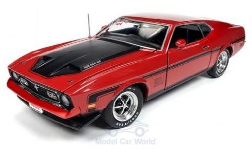 Diecast model cars Ford Mustang 1/18 Auto World Mach 1 red/black 1971 Ford Mustang 1/18 Auto World Mach 1 red/black 1971 diecast model cars