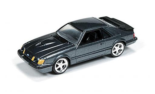 Diecast model cars Ford Mustang 1/64 Auto World SVO metallic grey 1984 Ford Mustang 1/64 Auto World SVO metallic grey 1984 diecast model cars