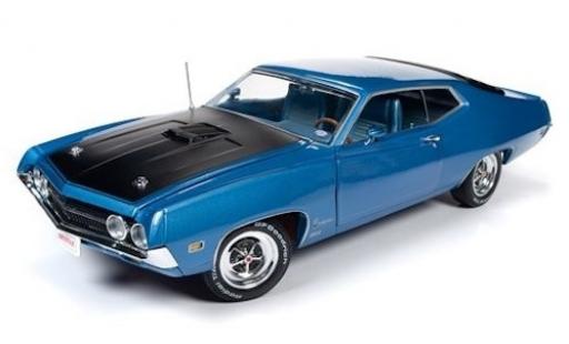 Diecast model cars Ford Torino 1/18 Auto World Cobra metallic blue/black 1970 Ford Torino 1/18 Auto World Cobra metallic blue/black 1970 diecast model cars