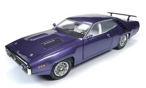 Diecast model cars Plymouth Road Runner 1/18 Auto World metallic lila 1971 Plymouth Road Runner 1/18 Auto World metallic lila 1971 diecast model cars