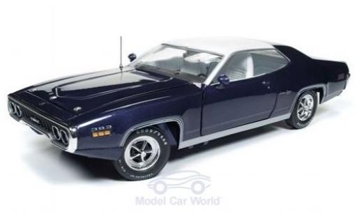 Plymouth Satellite 1/18 Auto World Sebring Plus metallic lila/white 1971 diecast model cars