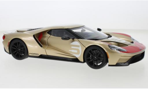 Diecast model cars Ford GT 1/18 AUTOart Heritage Edition gold/red Holman Moody Racing 2022 Ford GT 1/18 AUTOart Heritage Edition gold/red Holman Moody Racing 2022 diecast model cars