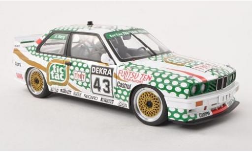 Bmw M3 1/18 AUTOart (E30) No.43 Tic Tac DTM 1991 1:18 diecast model cars