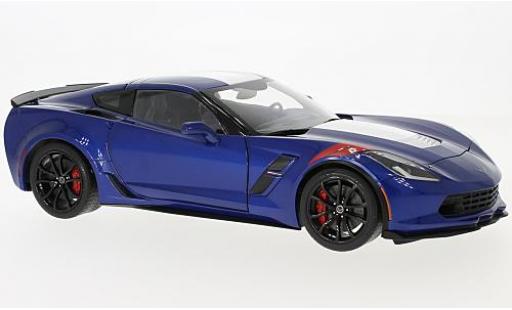 Chevrolet Corvette 1/18 AUTOart (C7) Grand Sport blue/white 2017 diecast model cars
